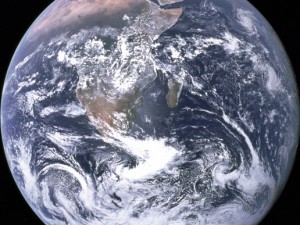 Earth from Apollo 17; courtesy NASA