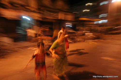 Site of terrorist attack in Colaba, Mumbai, India, Nov 26 08