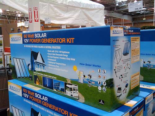 Solar Power Kits for sale at Costco