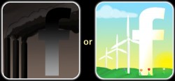 greenpeace to facebook: unfriend coal logo