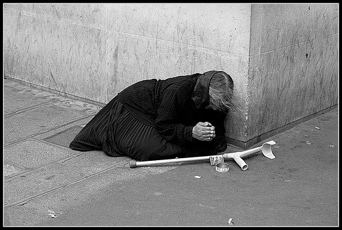 Beggar woman