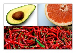 Avocado, Grapefruit and Chilies