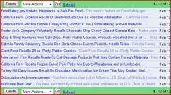 Nine food recalls in three days