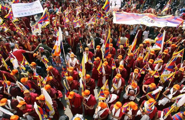 INDIA-TIBET-CHINA-POLITICS-PROTEST-OLY-2008