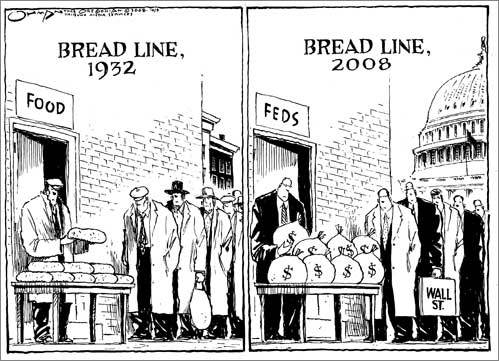 bread line cartoon