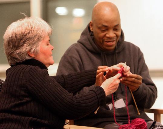 knitting Image courtesy of the Boston Globe