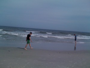 Charlie & Jim at the beach on Memorial Day weekend