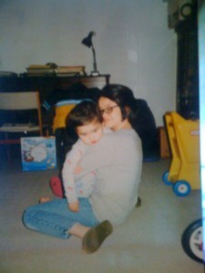 Charlie at 2 1/2 years and me