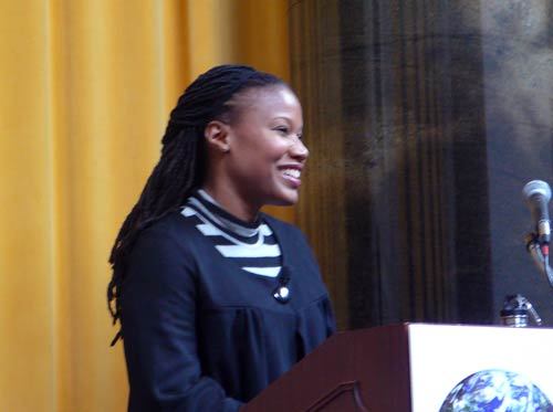 majoracarter Majora Carter speaking at 350 Climate Conference, Columbia Univ., May 2, 2009