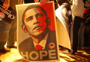 Obama HOPE poster; by Steve Rhodes