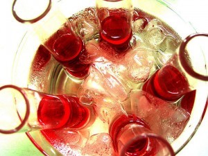 Red test tubes; by James Tan Chin Choy