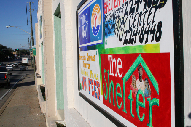 shelter sign